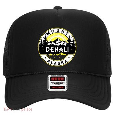 Mount Denali Mt. Denali National Park High Crown Mesh Back Trucker Hat