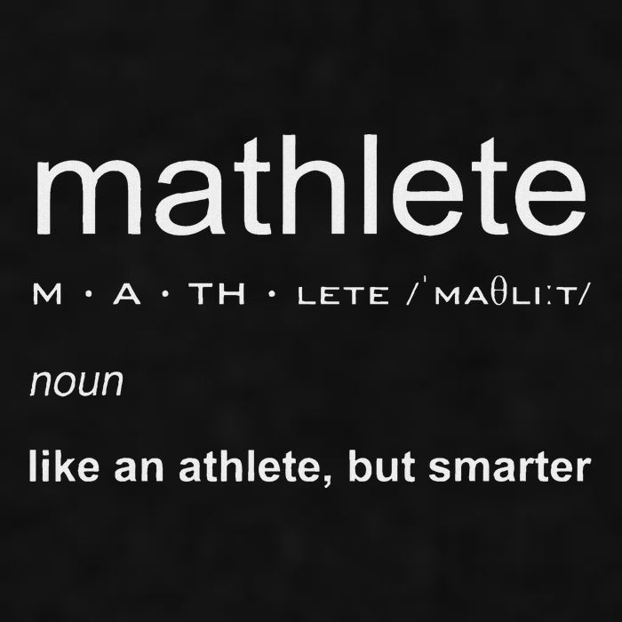 Mathlete Definition Nerd Geek Math Gifts Funny Math Ladies PosiCharge Tri-Blend Wicking Tank