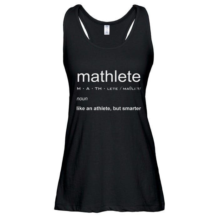 Mathlete Definition Nerd Geek Math Gifts Funny Math Ladies Essential Flowy Tank