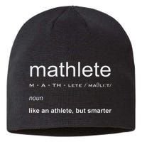 Mathlete Definition Nerd Geek Math Gifts Funny Math Sustainable Beanie