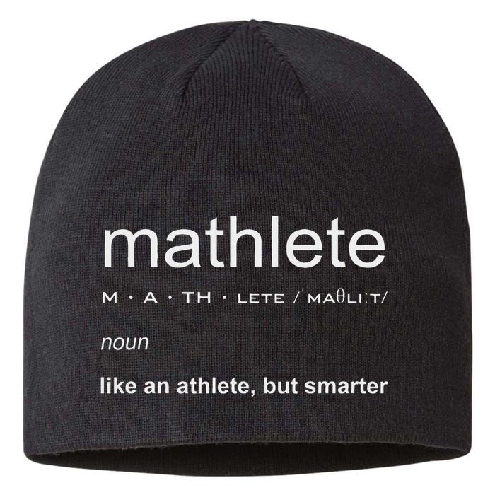 Mathlete Definition Nerd Geek Math Gifts Funny Math Sustainable Beanie