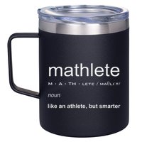 Mathlete Definition Nerd Geek Math Gifts Funny Math 12oz Stainless Steel Coffee Mug