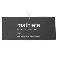 Mathlete Definition Nerd Geek Math Gifts Funny Math Large Microfiber Waffle Golf Towel