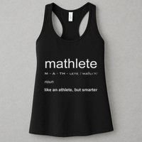 Mathlete Definition Nerd Geek Math Gifts Funny Math Womens Tank Top