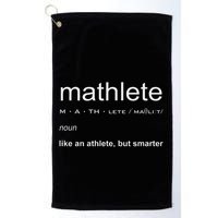 Mathlete Definition Nerd Geek Math Gifts Funny Math Golf Towel