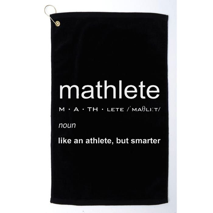 Mathlete Definition Nerd Geek Math Gifts Funny Math Golf Towel