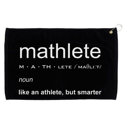 Mathlete Definition Nerd Geek Math Gifts Funny Math Grommeted Golf Towel