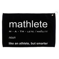 Mathlete Definition Nerd Geek Math Gifts Funny Math Grommeted Golf Towel