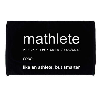Mathlete Definition Nerd Geek Math Gifts Funny Math Microfiber Hand Towel