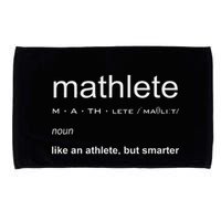 Mathlete Definition Nerd Geek Math Gifts Funny Math Microfiber Hand Towel
