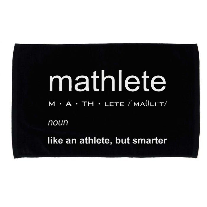 Mathlete Definition Nerd Geek Math Gifts Funny Math Microfiber Hand Towel