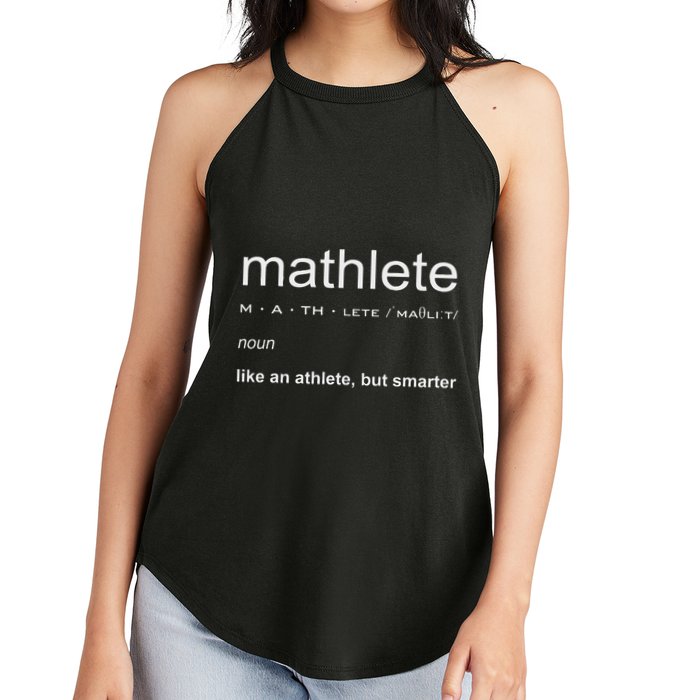 Mathlete Definition Nerd Geek Math Gifts Funny Math Women's Perfect Tri Rocker Tank
