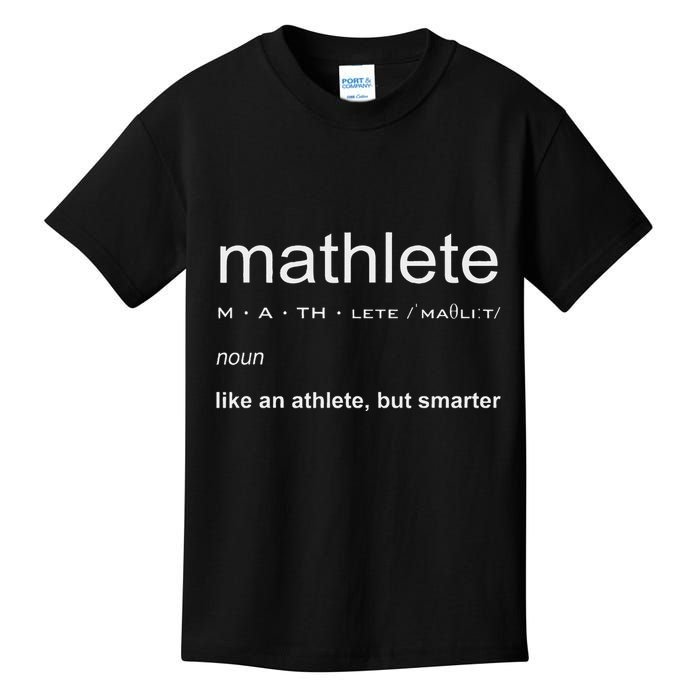 Mathlete Definition Nerd Geek Math Gifts Funny Math Kids T-Shirt