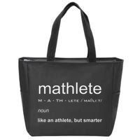 Mathlete Definition Nerd Geek Math Gifts Funny Math Zip Tote Bag