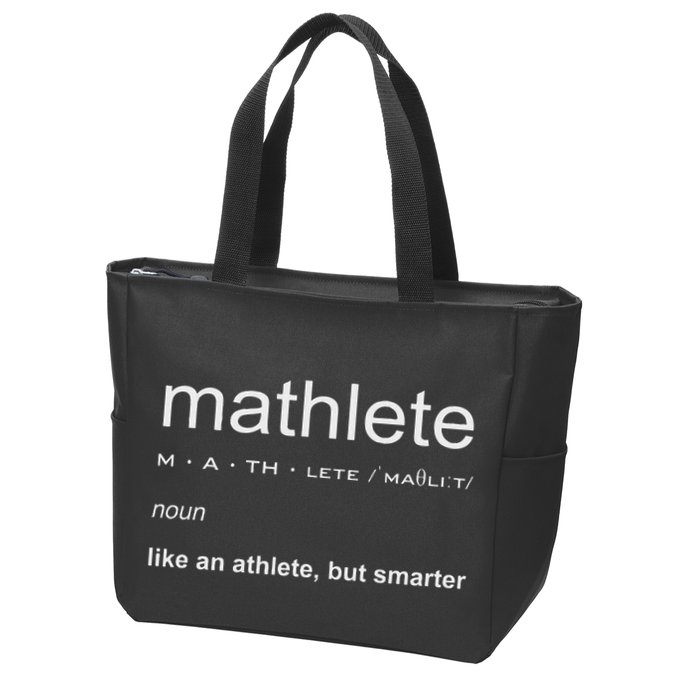 Mathlete Definition Nerd Geek Math Gifts Funny Math Zip Tote Bag