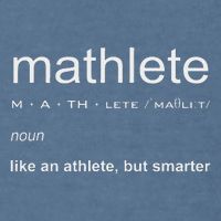 Mathlete Definition Nerd Geek Math Gifts Funny Math Garment-Dyed Sweatshirt