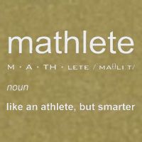 Mathlete Definition Nerd Geek Math Gifts Funny Math Garment-Dyed Women's Muscle Tee