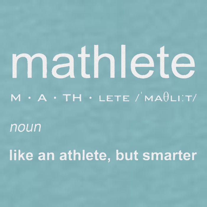 Mathlete Definition Nerd Geek Math Gifts Funny Math Sueded Cloud Jersey T-Shirt