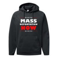 Mass Deportation Now Protest Performance Fleece Hoodie