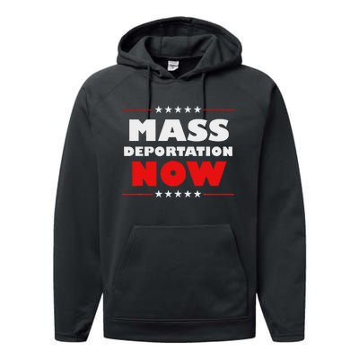 Mass Deportation Now Protest Performance Fleece Hoodie