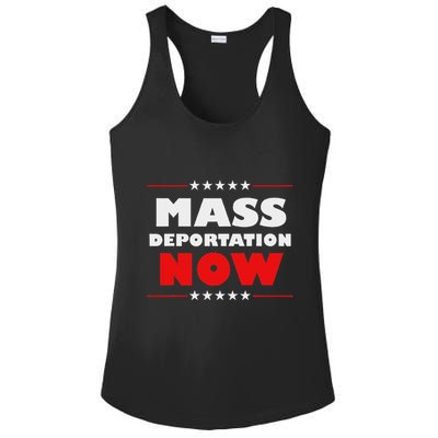 Mass Deportation Now Protest Ladies PosiCharge Competitor Racerback Tank