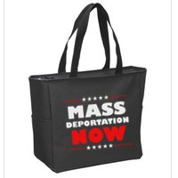 Mass Deportation Now Protest Zip Tote Bag