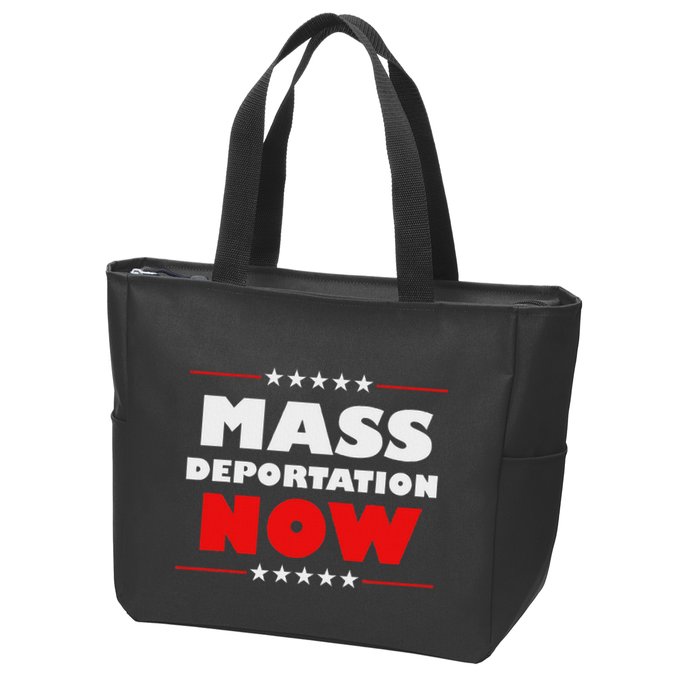 Mass Deportation Now Protest Zip Tote Bag