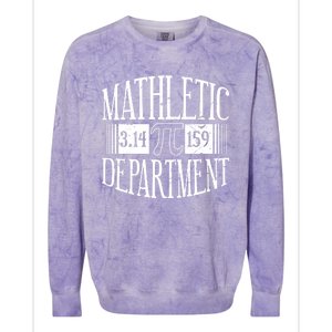 Math Departt Number Math Holiday Mathematics Funny Pi Day Gift Colorblast Crewneck Sweatshirt