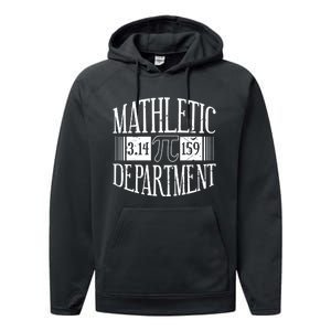 Math Departt Number Math Holiday Mathematics Funny Pi Day Gift Performance Fleece Hoodie