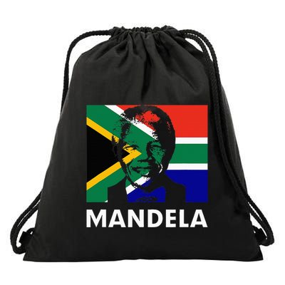 Mandela Day Nelson Mandela Design Drawstring Bag