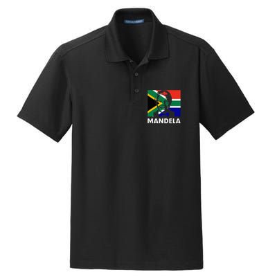Mandela Day Nelson Mandela Design Dry Zone Grid Polo