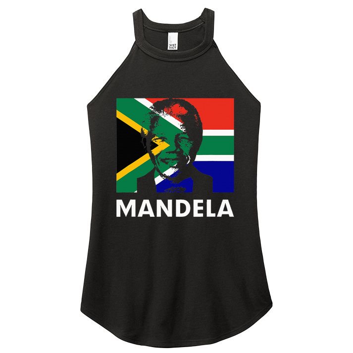 Mandela Day Nelson Mandela Design Women's Perfect Tri Rocker Tank