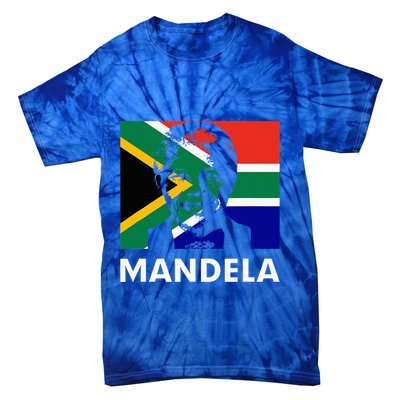 Mandela Day Nelson Mandela Design Tie-Dye T-Shirt