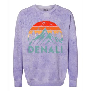 Mt. Denali National Park Alaska Denali Colorblast Crewneck Sweatshirt