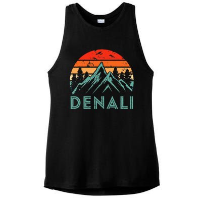 Mt. Denali National Park Alaska Denali Ladies PosiCharge Tri-Blend Wicking Tank