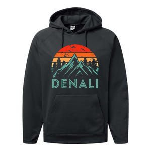 Mt. Denali National Park Alaska Denali Performance Fleece Hoodie