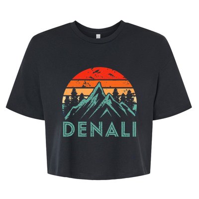 Mt. Denali National Park Alaska Denali Bella+Canvas Jersey Crop Tee