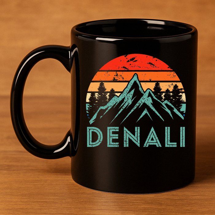 Mt. Denali National Park Alaska Denali 11oz C Handle Ceramic Mug