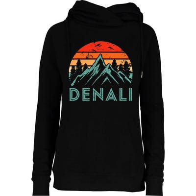 Mt. Denali National Park Alaska Denali Womens Funnel Neck Pullover Hood