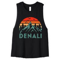 Mt. Denali National Park Alaska Denali Women's Racerback Cropped Tank