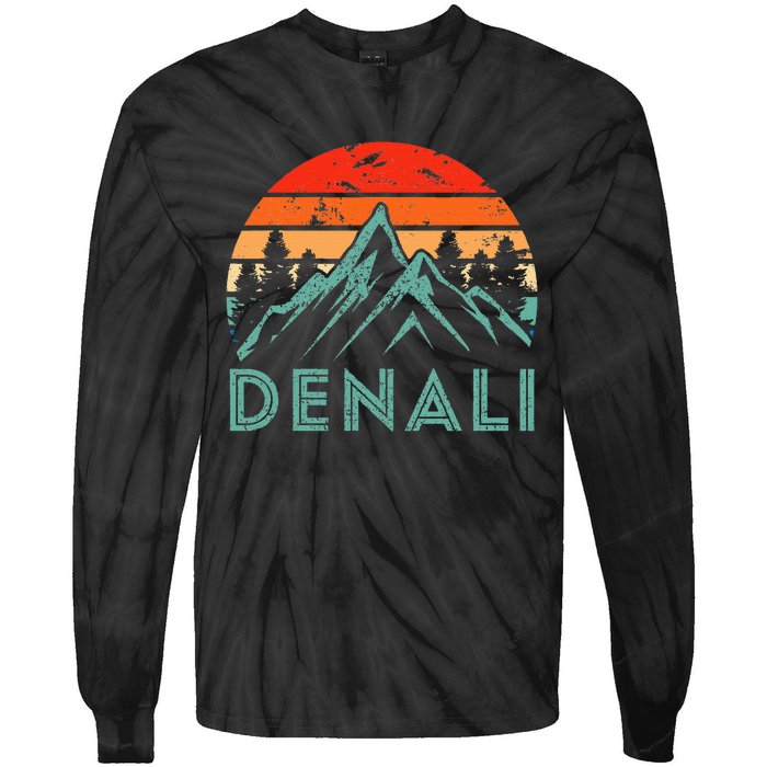 Mt. Denali National Park Alaska Denali Tie-Dye Long Sleeve Shirt