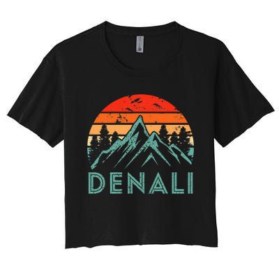 Mt. Denali National Park Alaska Denali Women's Crop Top Tee