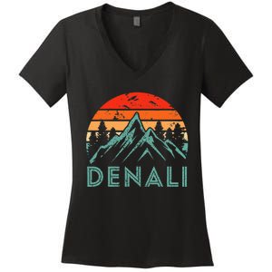 Mt. Denali National Park Alaska Denali Women's V-Neck T-Shirt