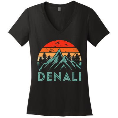 Mt. Denali National Park Alaska Denali Women's V-Neck T-Shirt