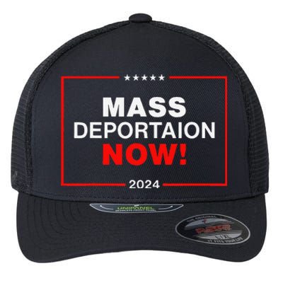 Mass Deportation Now 2024 Flexfit Unipanel Trucker Cap