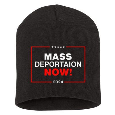 Mass Deportation Now 2024 Short Acrylic Beanie