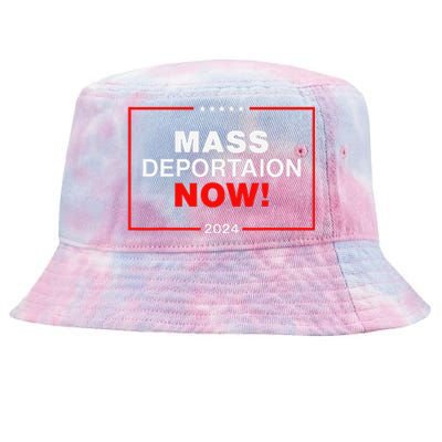 Mass Deportation Now 2024 Tie-Dyed Bucket Hat