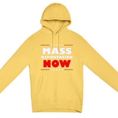 Mass Deportation Now Protest Premium Pullover Hoodie