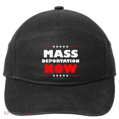 Mass Deportation Now Protest 7-Panel Snapback Hat