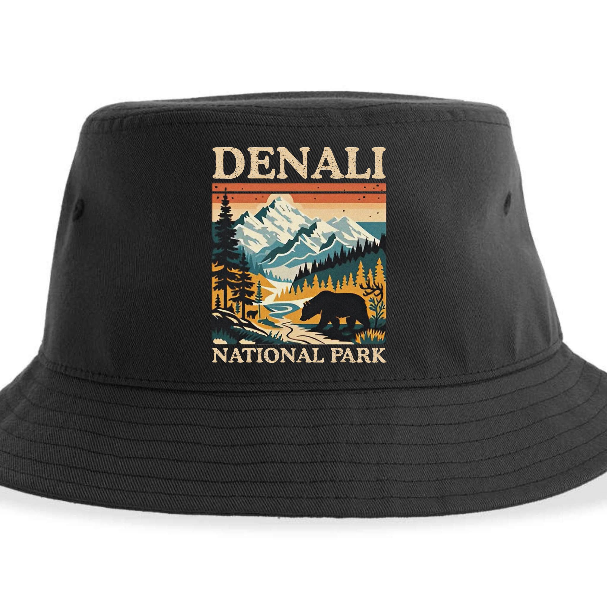 Mount Denali National Park Sustainable Bucket Hat